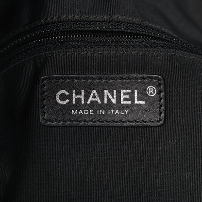 Chanel Aged Calfskin Quilted Crossbody Double Chain Bag Black 6 of 9
