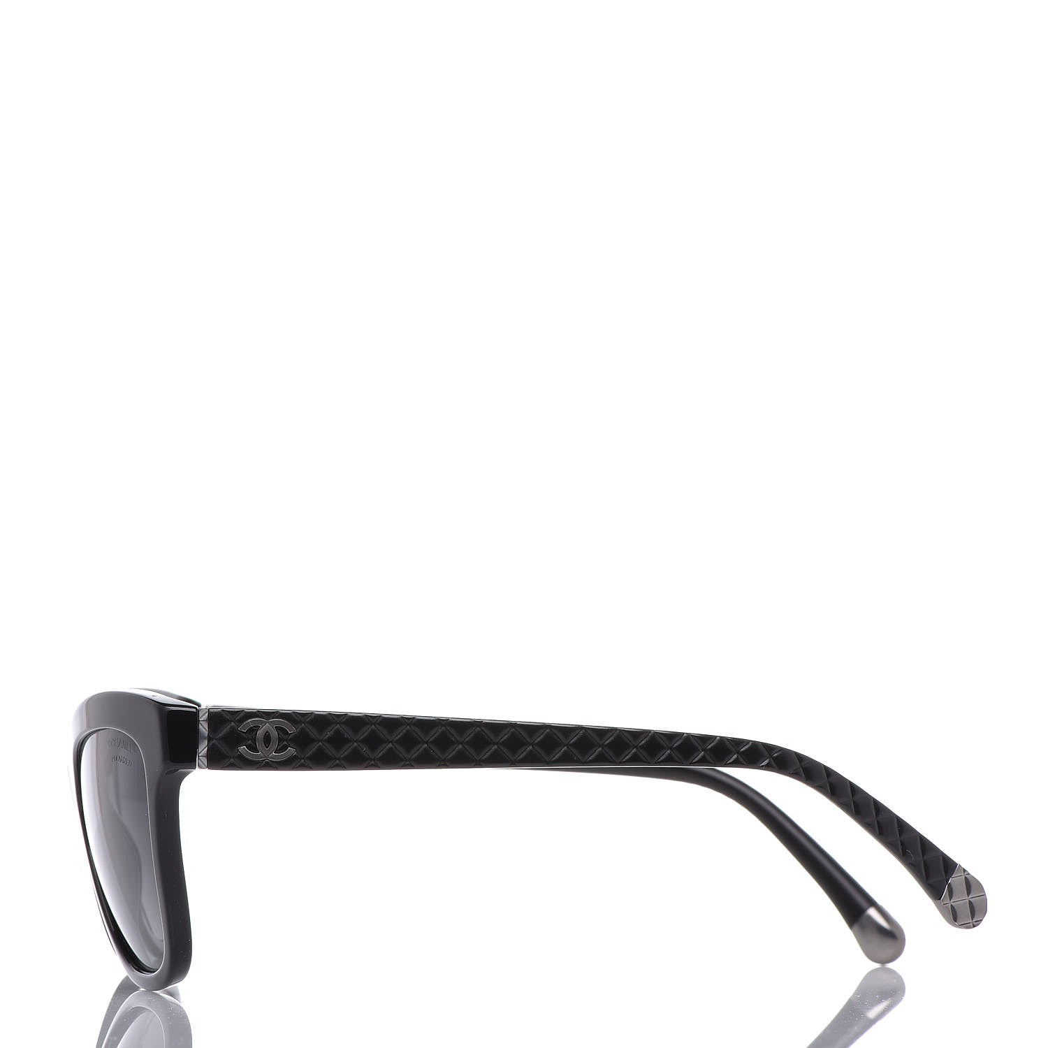 Chanel Polarized CC Cat Eye Sunglasses 5330 Black 3 of 10