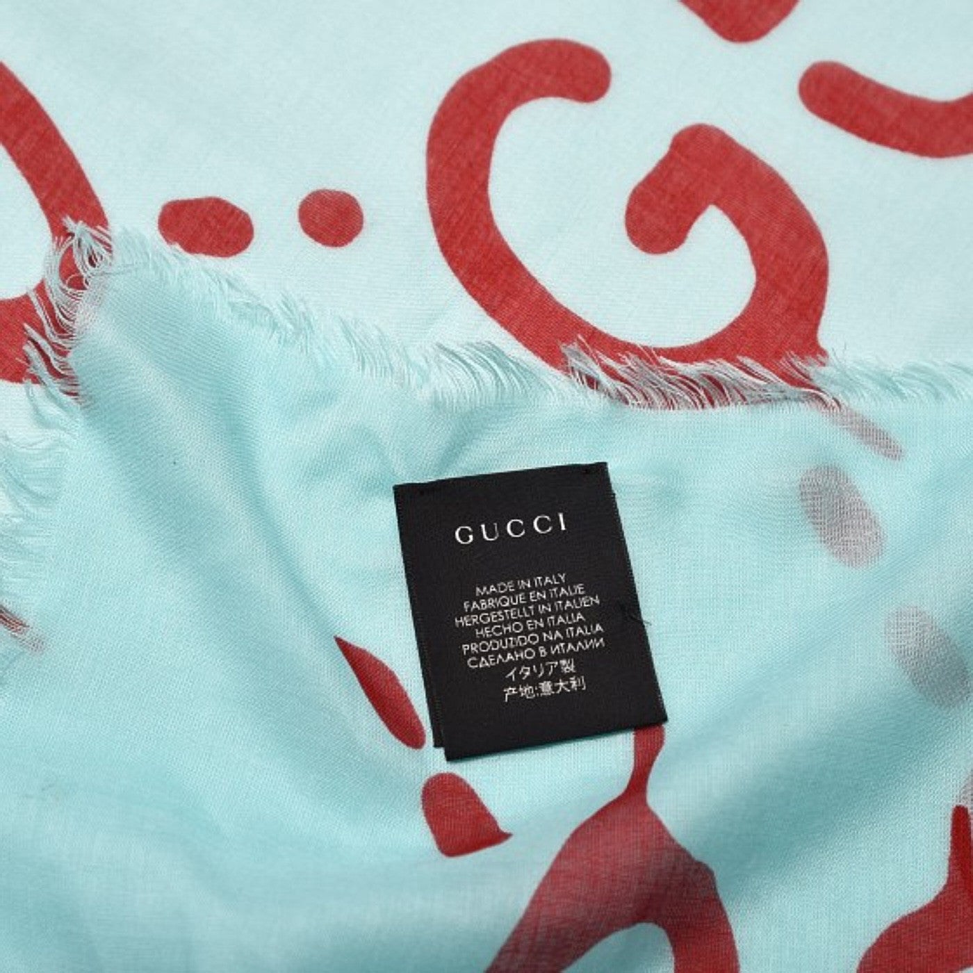 Modal Silk GG Writers Shawl Bluette Red
