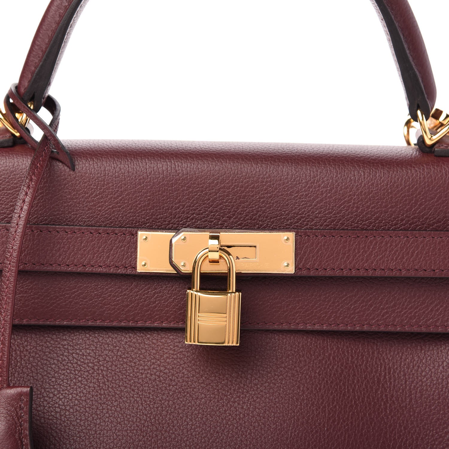 Hermes Evercolor Kelly Retourne 32 Bordeaux 10 of 12