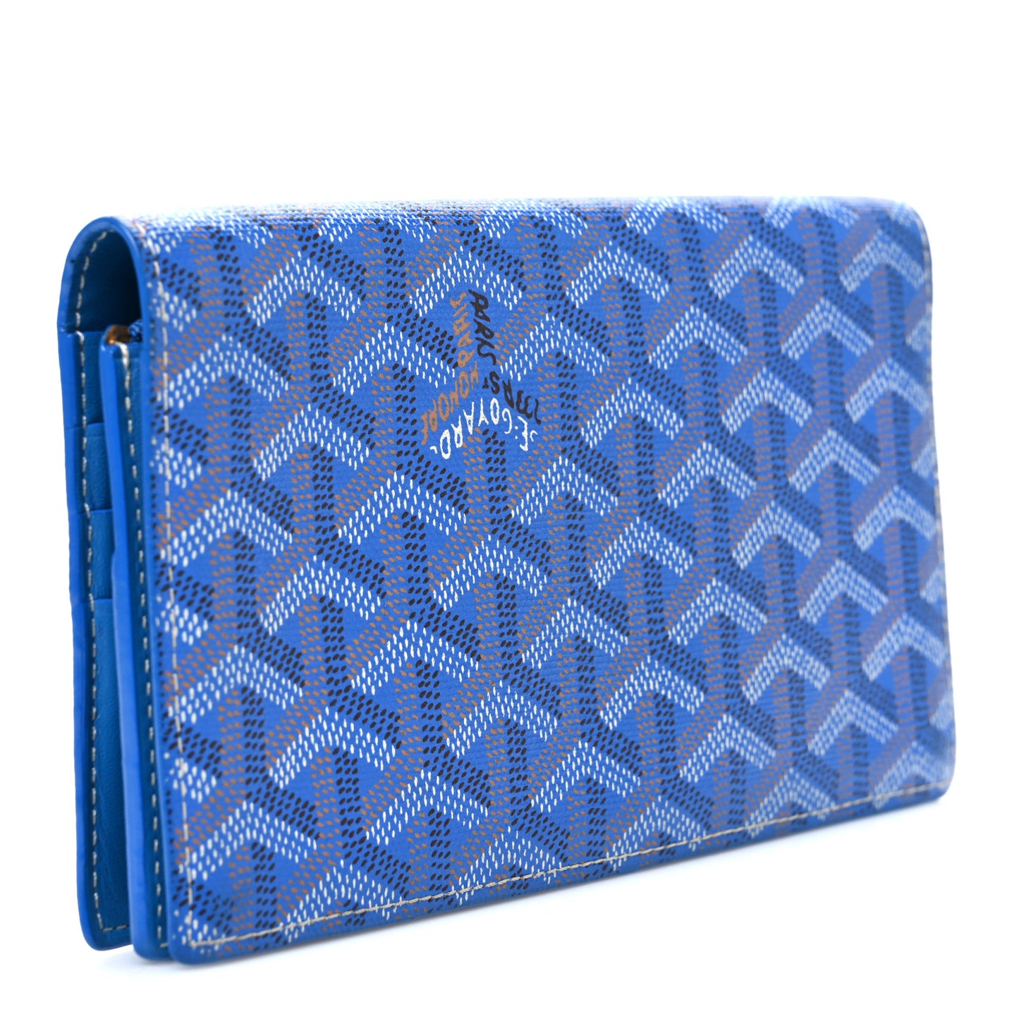Goyardine Richelieu Wallet Sky Blue