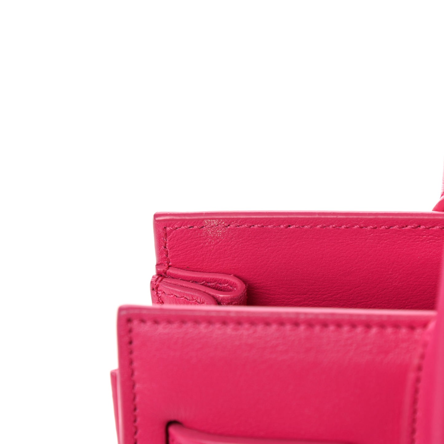 Calfskin Nano Sac De Jour Lipstick Fuchsia