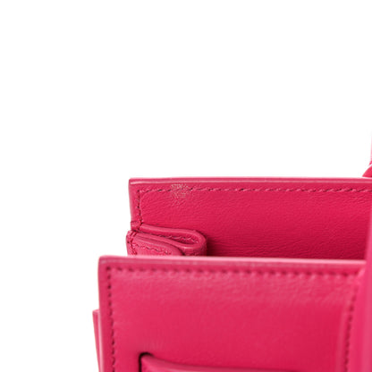 Saint Laurent Calfskin Nano Sac De Jour Lipstick Fuchsia 8 of 11
