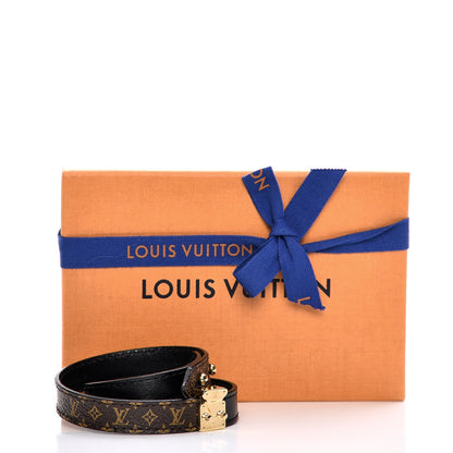 Louis Vuitton Monogram Lockit Bracelet 17 Black 6 of 6
