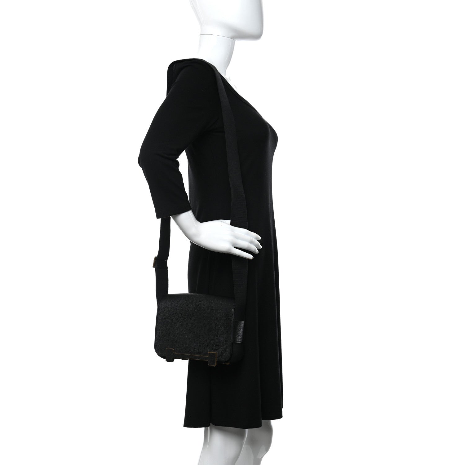 Hermes Chevre Mysore Geta Black 2 of 9
