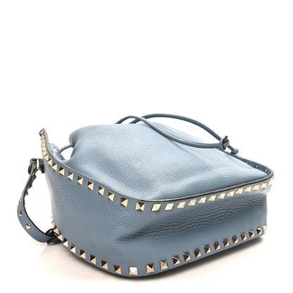 Valentino Garavani Grained Calfskin Rockstud Bucket Bag Amadeus 4 of 9