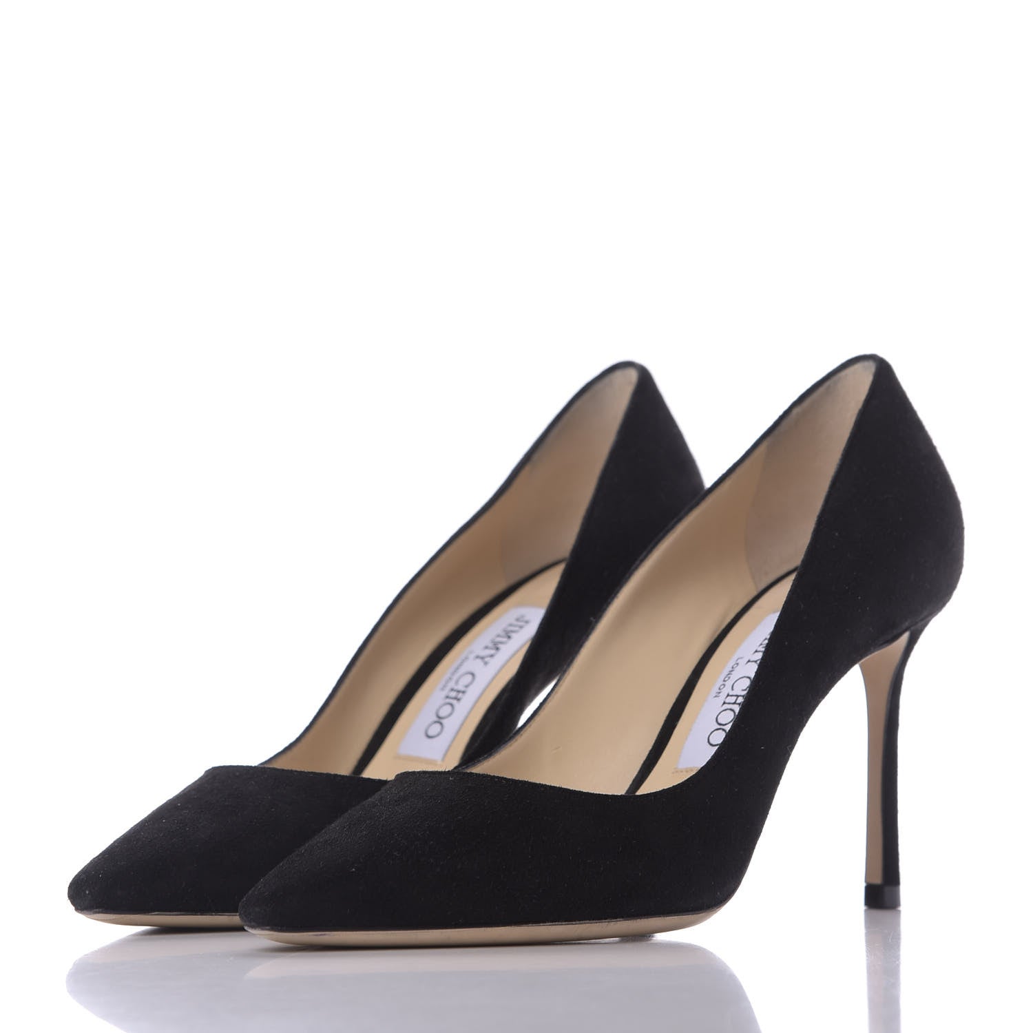 Jimmy Choo Suede Romy 85 Pumps 36 Black 2 of 10
