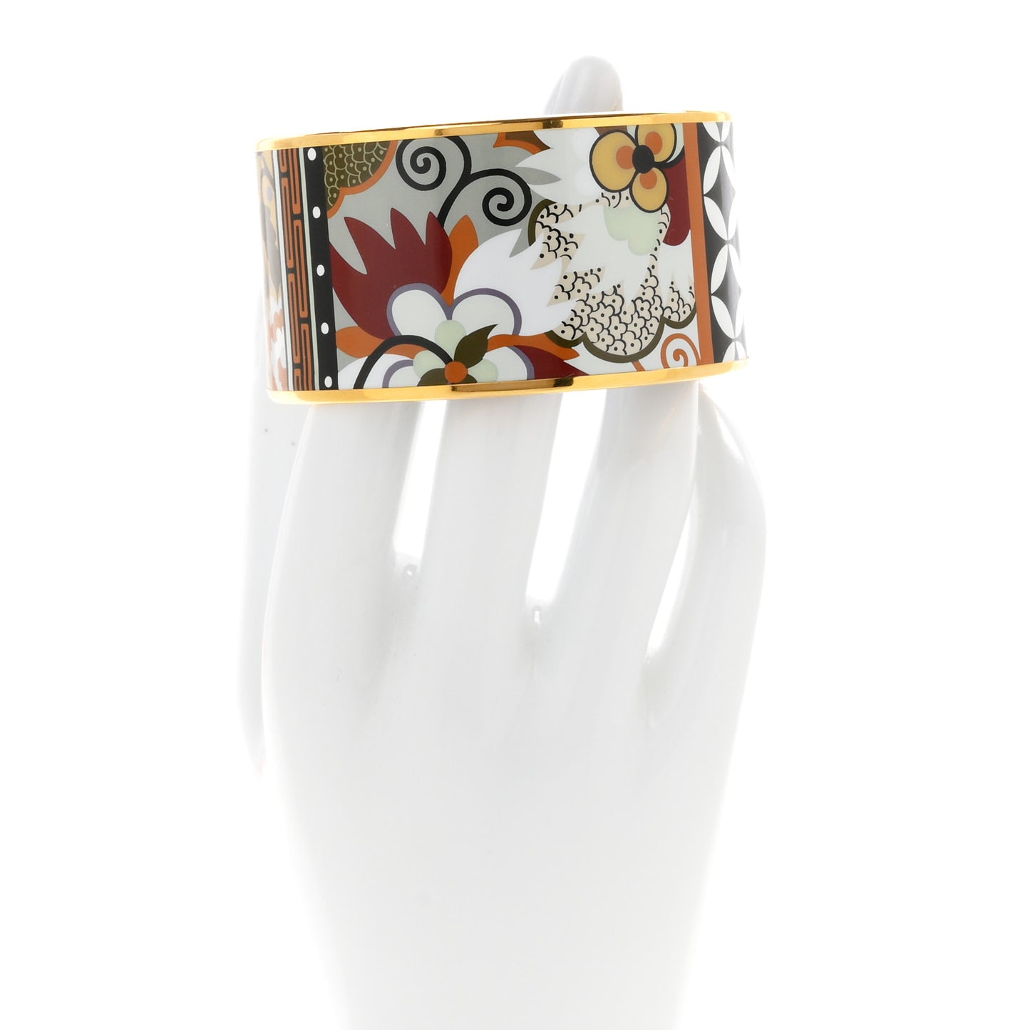 Enamel Printed Extra Wide La Femme Aux Semelles de Vent Bracelet 65