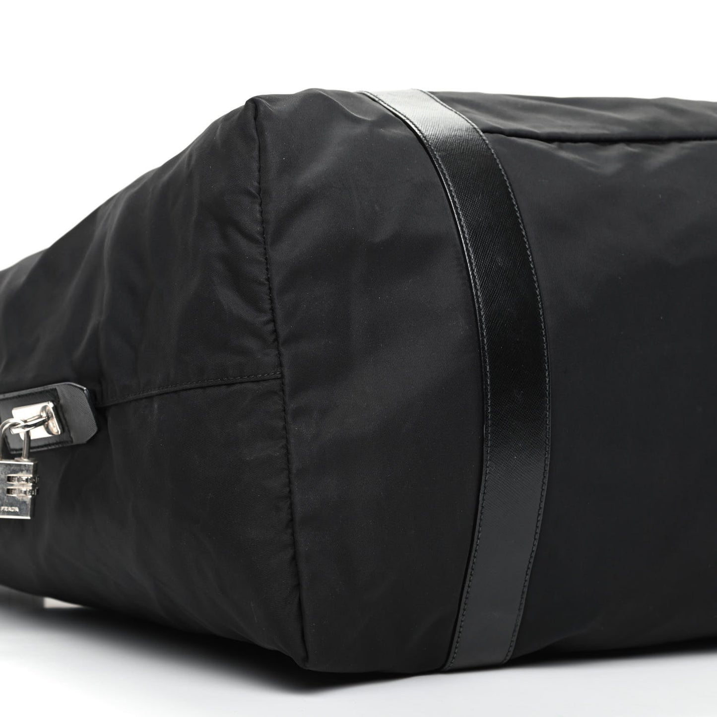 Tessuto Nylon Saffiano Carry On Travel Bag Black
