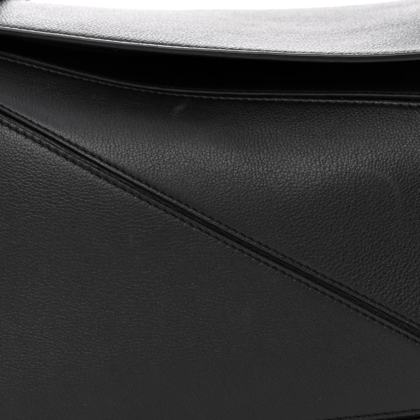 Calfskin Medium Puzzle Bag Black