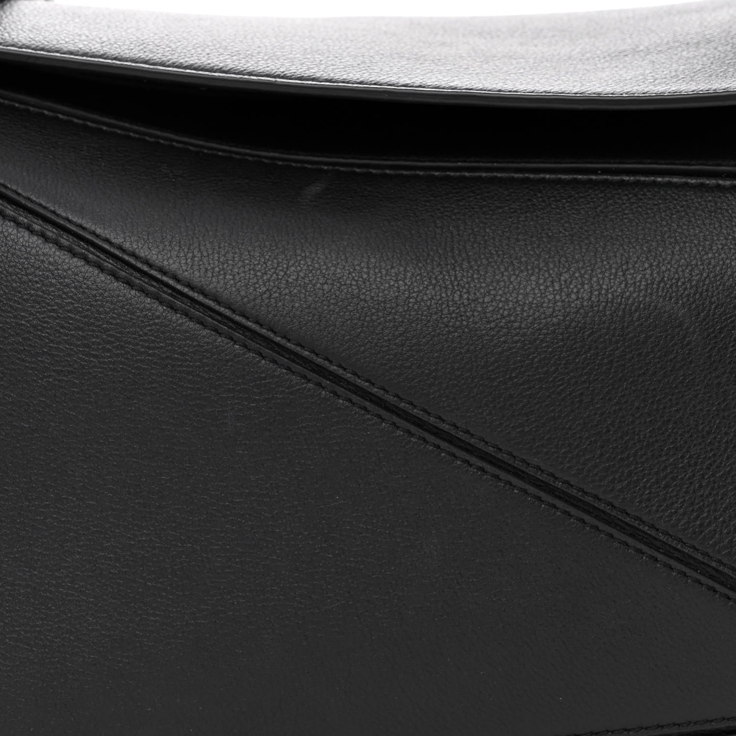 Loewe Calfskin Medium Puzzle Bag Black 8 of 12