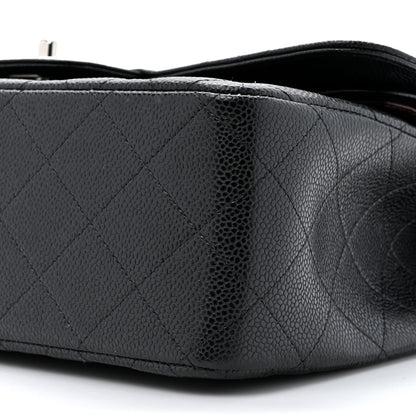 Chanel Caviar Quilted Jumbo Double Flap Black 9 of 11
