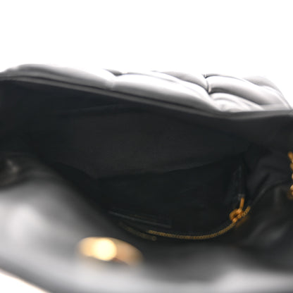 Saint Laurent Lambskin Quilted Small Loulou Puffer Monogram Chain Satchel Black 5 of 10
