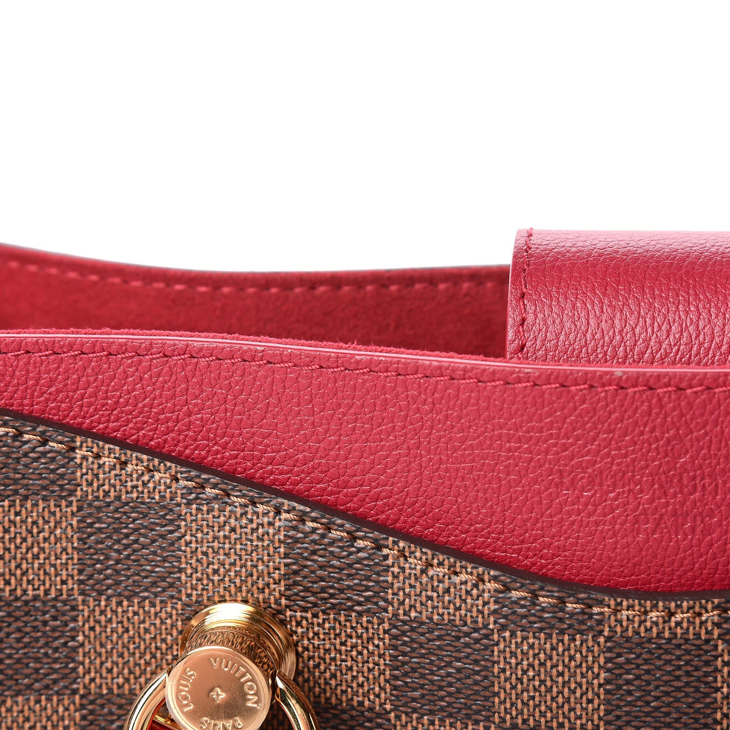 Louis Vuitton Damier Ebene LV Riverside Lie De Vin 10 of 13