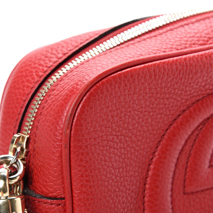 Gucci Pebbled Calfskin Small Soho Disco Bag Tabasco Red 13 of 15