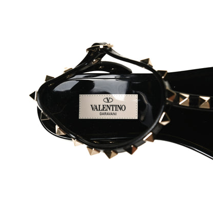Valentino Garavani PVC Jelly Rockstud Caged Sandals 36 Black 18 of 22