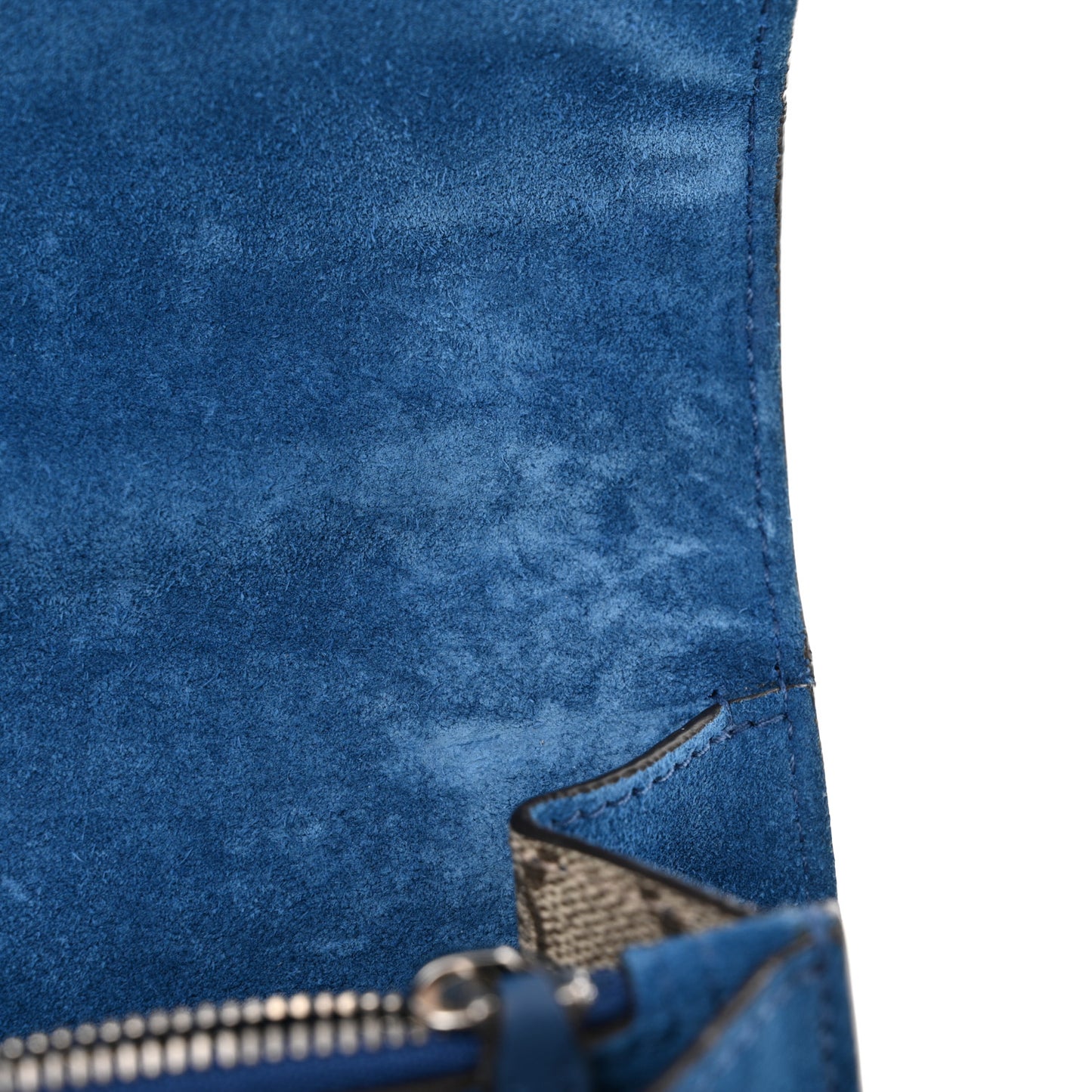 GG Supreme Monogram Embroidered Medium Dionysus Shoulder Bag Blue
