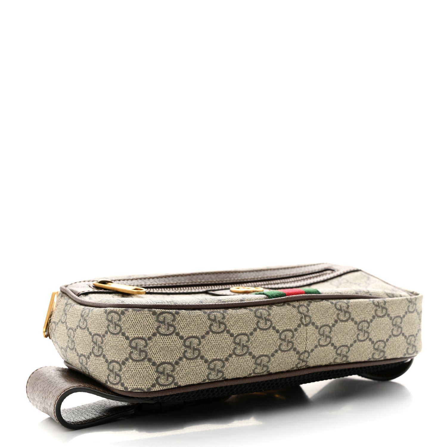 Gucci Soft GG Supreme Monogram Medium Ophidia Belt Bag Dark Brown 4 of 11