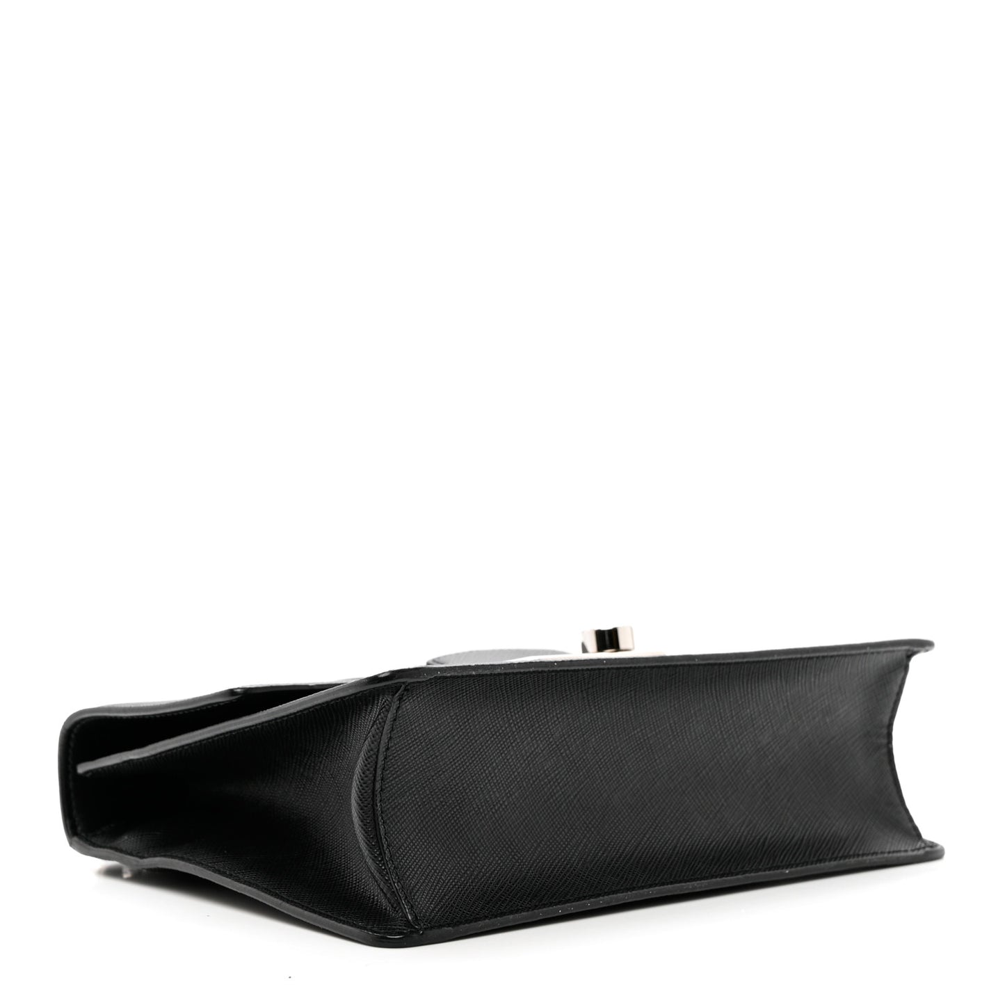 Saffiano Pattina Crossbody Bag Black