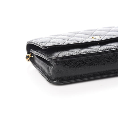 Chanel Caviar Quilted Wallet On Chain WOC Black 8 of 11