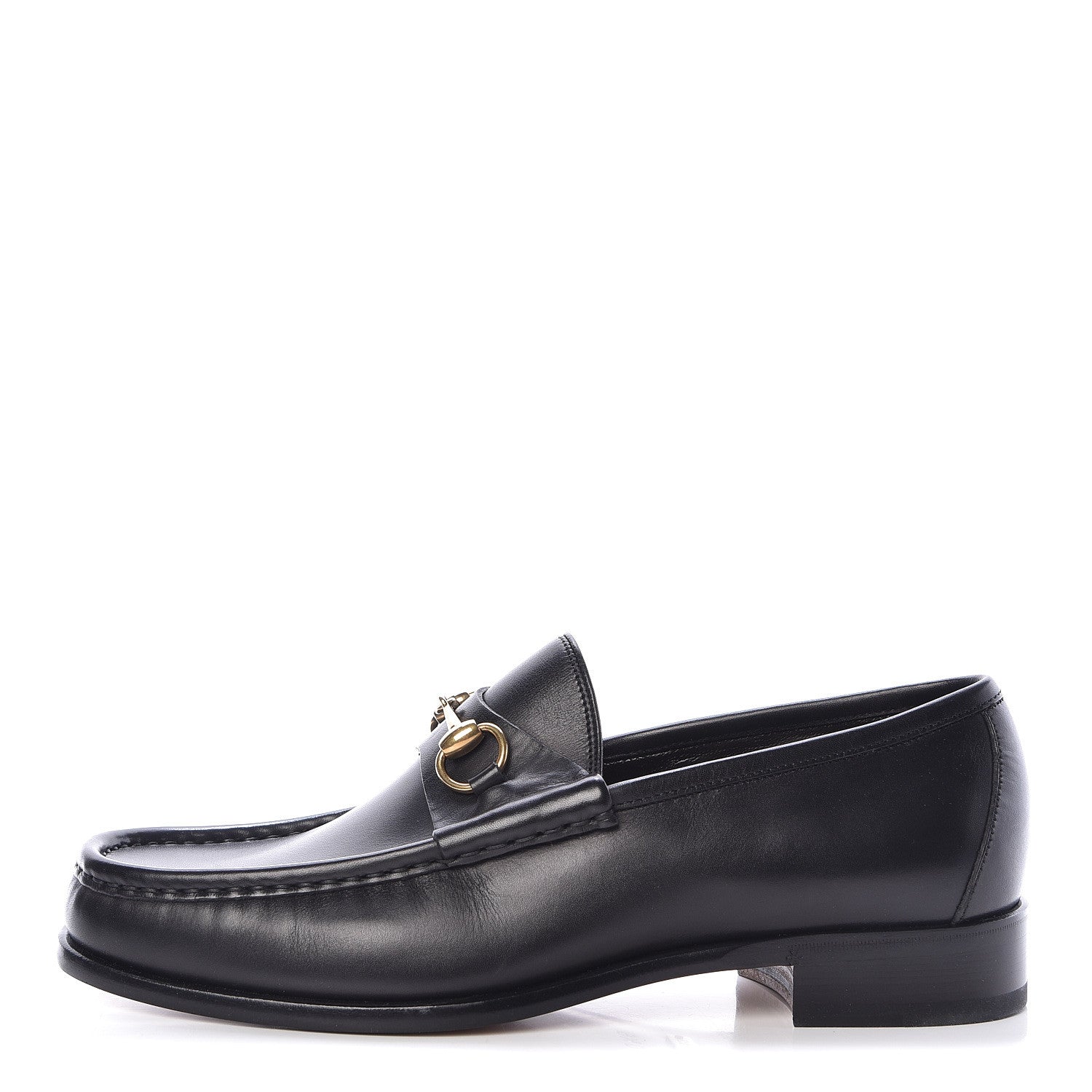 Gucci Calfskin Mens 1953 Horsebit Loafers 9.5 Black 1 of 10