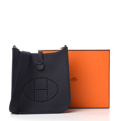 Hermes Taurillon Clemence Evelyne TPM Bleu Nuit 11 of 11