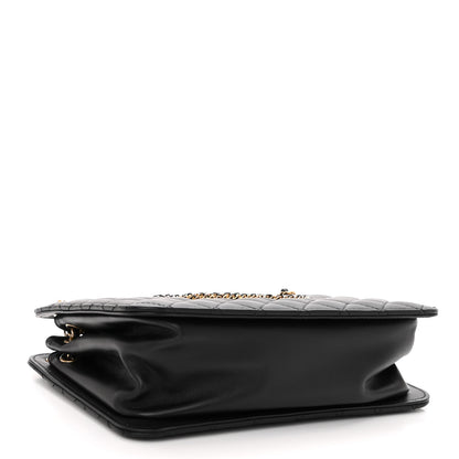 Chanel Calfskin Quilted CC Chain Accordion Tote Black 4 of 10