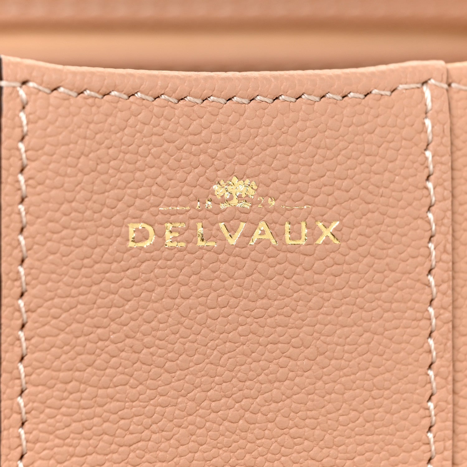 Delvaux Grained Calfskin Mini Brillant Satchel Nude 9 of 10