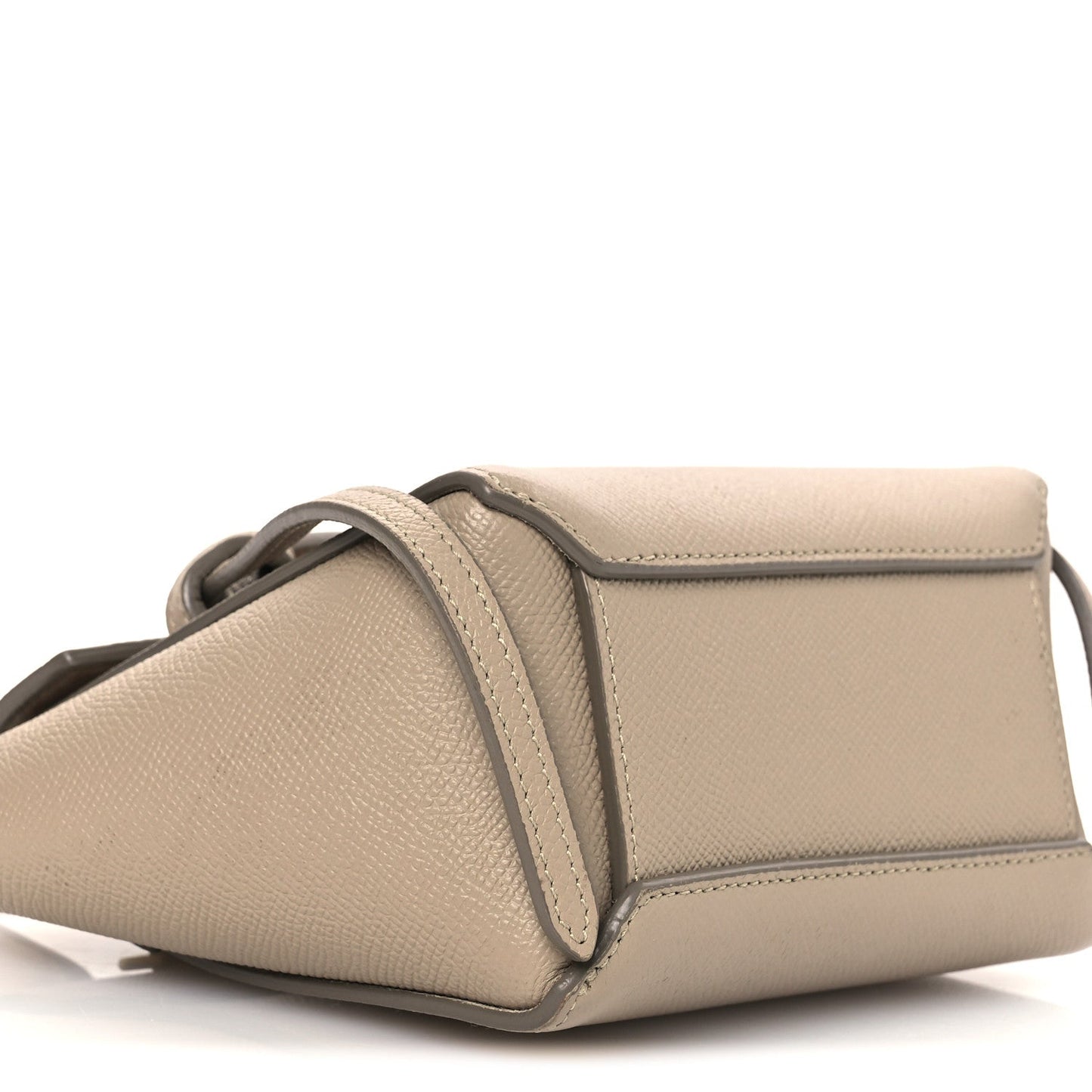 Grained Calfskin Pico Belt Bag Light Taupe