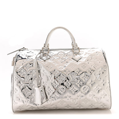 Louis Vuitton Monogram Miroir Speedy 30 Silver 1 of 10
