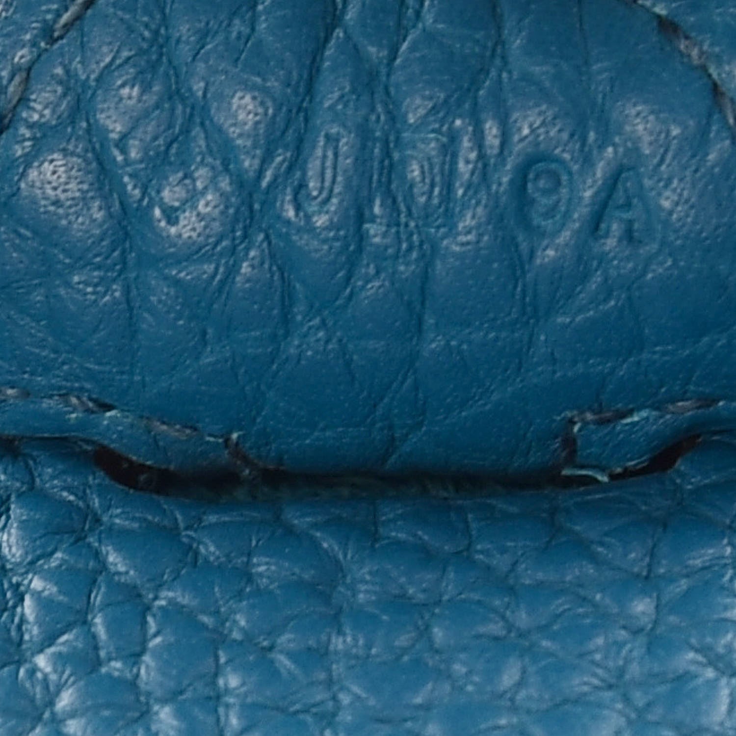 Hermes Taurillon Clemence Evelyne III PM Turquoise 7 of 10