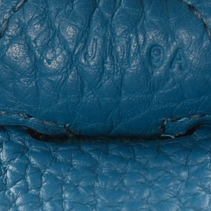 Hermes Taurillon Clemence Evelyne III PM Turquoise 7 of 10