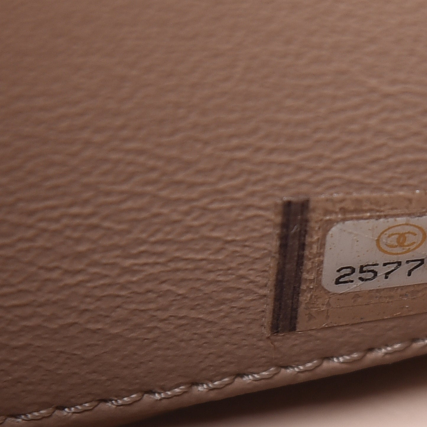 Caviar Quilted Small Business Affinity Flap Beige