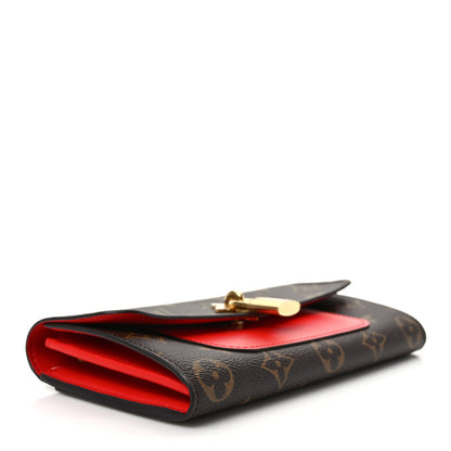 Louis Vuitton Monogram Flower Lock Long Wallet Coquelicot 4 of 6