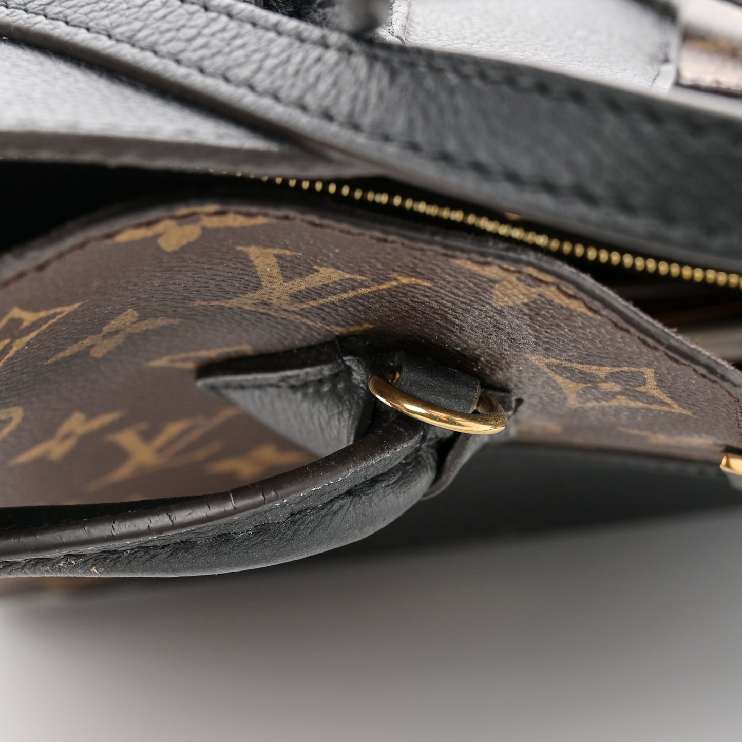 Calfskin Monogram Kimono Tote PM Black