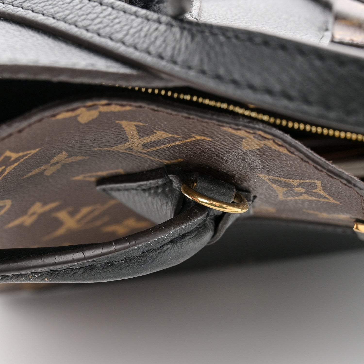 Louis Vuitton Calfskin Monogram Kimono Tote PM Black 12 of 13