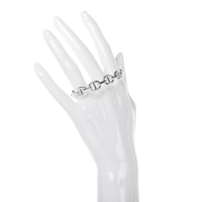 Hermes Sterling Silver MM Chaine d'Ancre Enchainee Cuff Bracelet SH 2 of 5