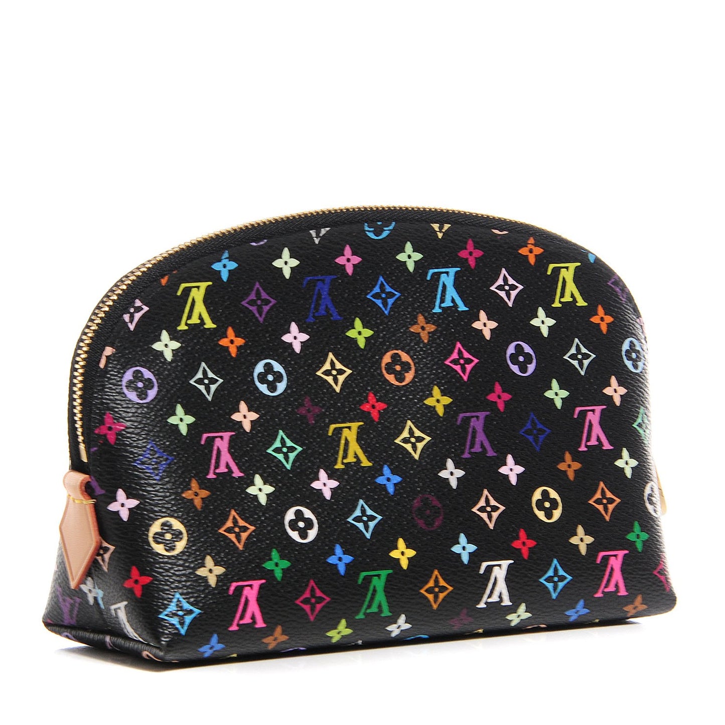 Monogram Multicolor Cosmetic Pouch Black Grenade