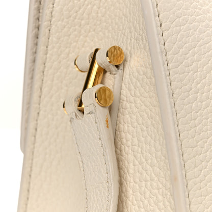 Tom Ford Grained Calfskin Large T Clasp Tara Crossbody Bag White 12 of 13