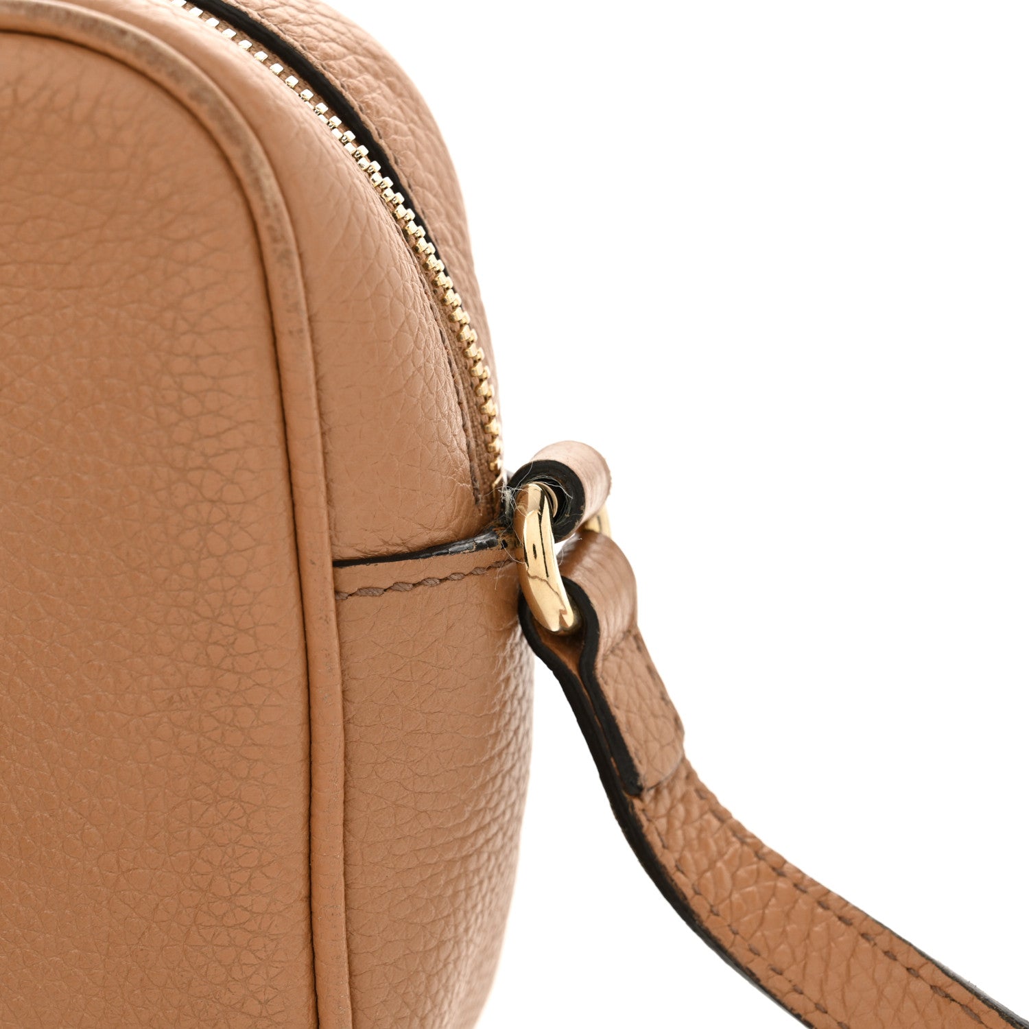 Gucci Pebbled Calfskin Small Soho Disco Bag Camelia 16 of 20