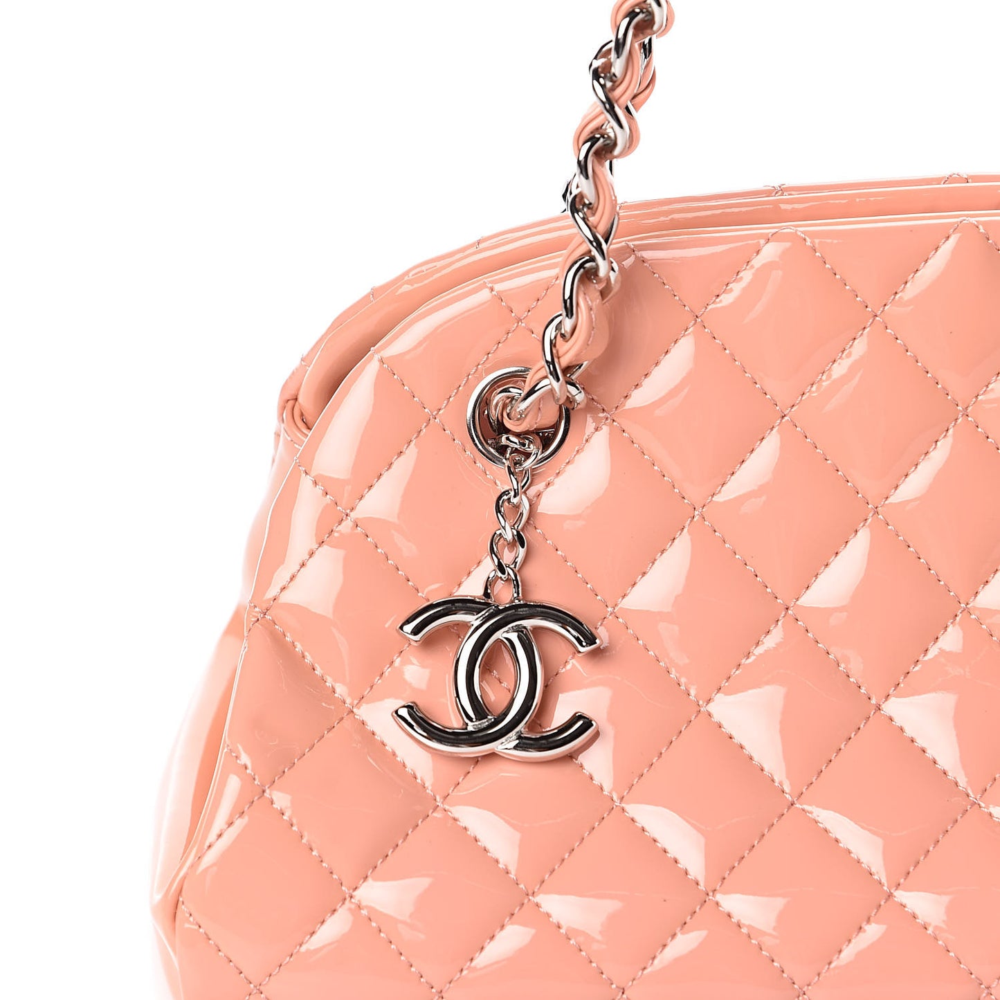 Patent Quilted Medium Just Mademoiselle Pink