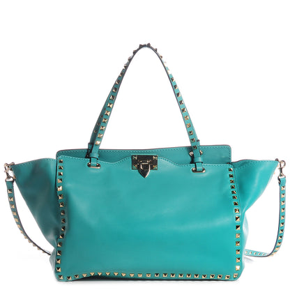 Valentino Garavani Vitello Medium Rockstud Tote Colibri 1 of 10