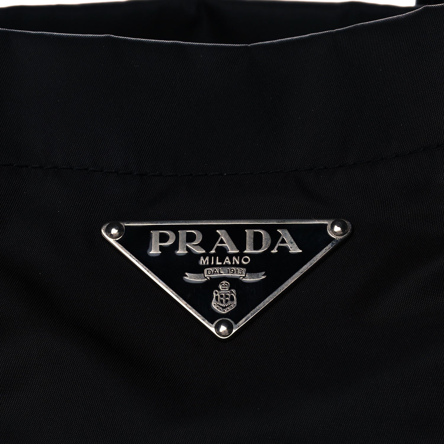 Prada Saffiano Tessuto Nylon Tote Black 7 of 10