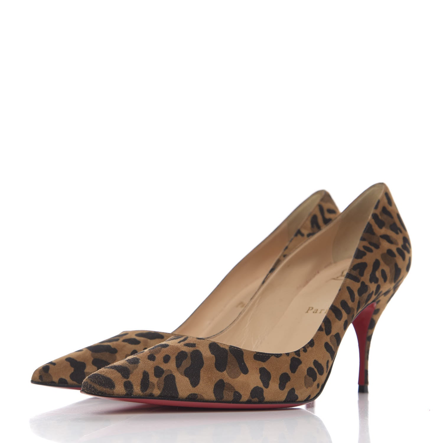Christian Louboutin Veau Velours Clare 80 Pumps 38.5 Caramel 3 of 7