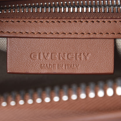 Givenchy Calfskin Suede Small Studded Chevron Antigona Cognac 8 of 10