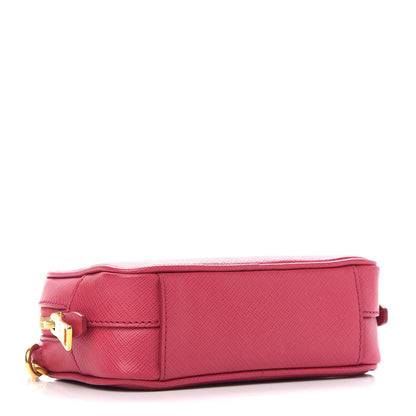 Prada Saffiano Mini Camera Crossbody Bag Peonia 4 of 10