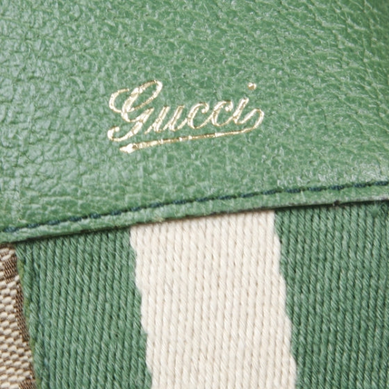Gucci Monogram Web Bamboo Ring Hobo 8 of 9