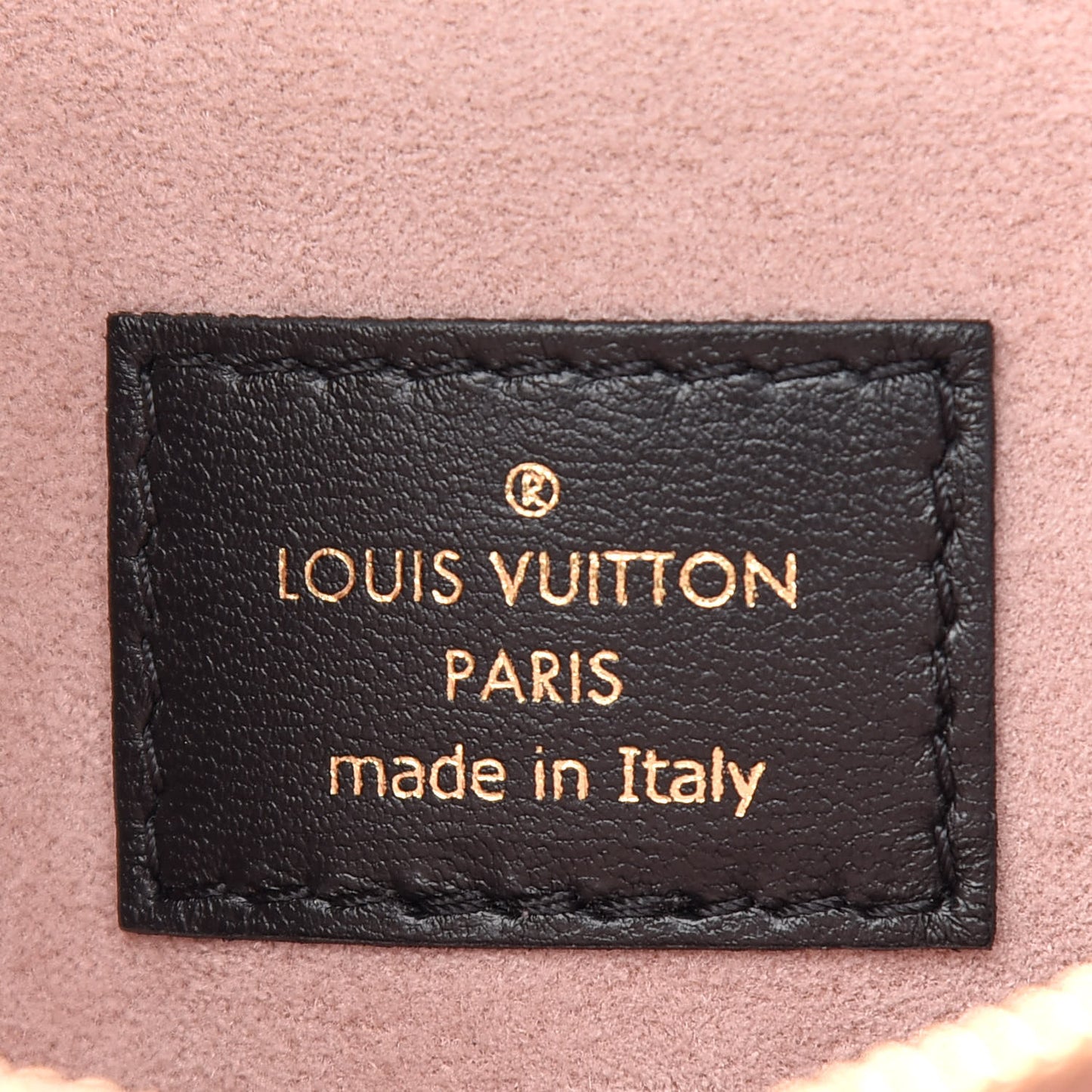 Lambskin Embossed Monogram Coussin PM Black