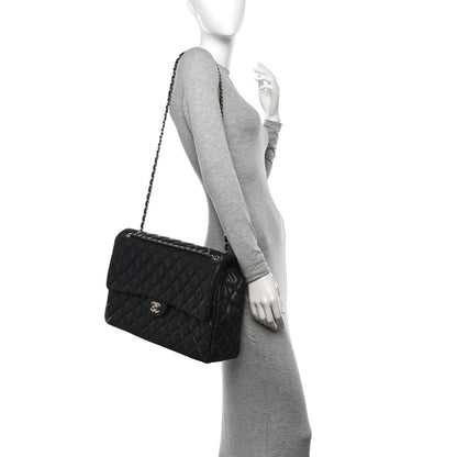 Chanel Caviar Quilted XXL Travel Flap Bag Black 2 of 11