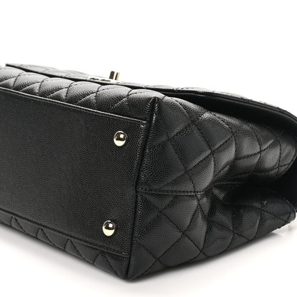 Chanel Caviar Quilted Small Coco Handle Flap Black 10 of 11
